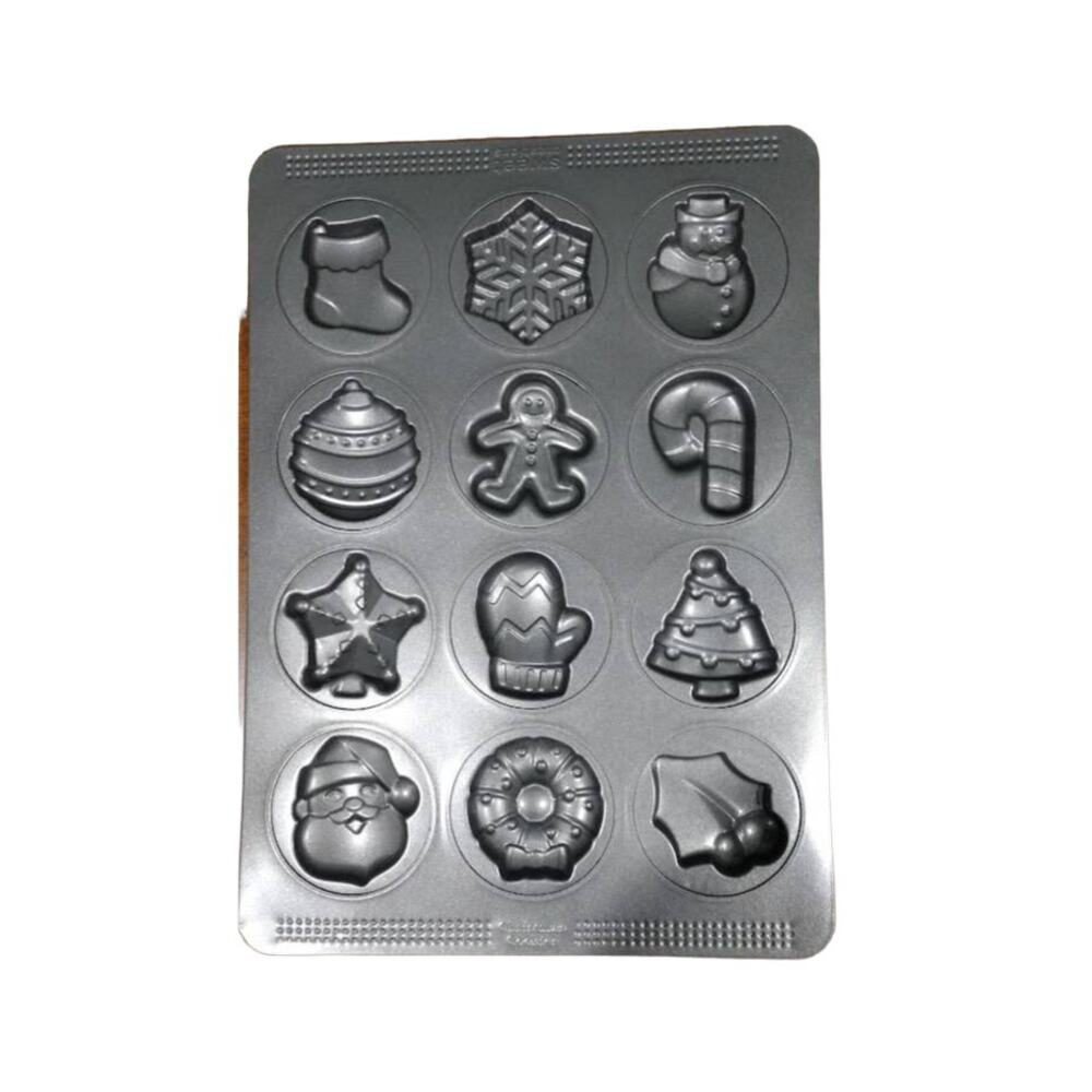 Sweet Creations Non-Stick‎ Christmas Cookie Mold Pan